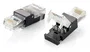 Equip Conector RJ-45 Cat6 121165 Tool Free para Cable de Red, Kit de 2 Unidades, Negro y Transparente