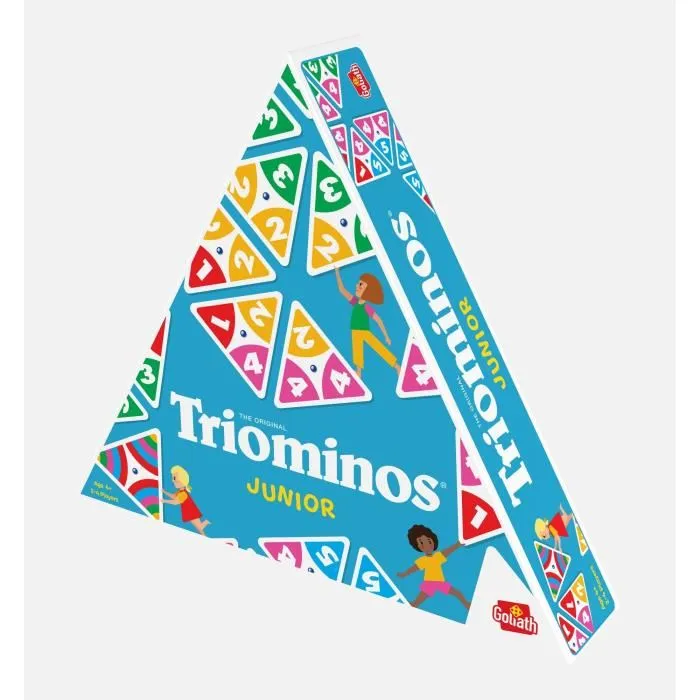 Goliath Triominos Junior Juego Infantil Dominó en Evolución con Piezas Triangulares y 2 Niveles de Dificultad