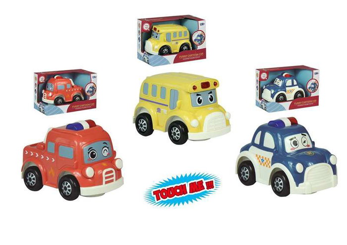 Coche infantil, policía, bombero y autobús con sonidos, 22x11x14cm - modelos surtidos Coche infantil, policía, bombero y autobús con sonidos, 22x11x14cm - modelos surtidos