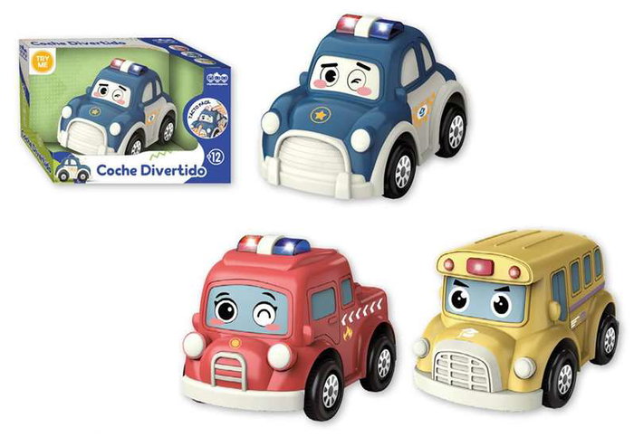 Coche infantil, policía, bombero y autobús con sonidos, 22x11x14cm - modelos surtidos Coche infantil, policía, bombero y autobús con sonidos, 22x11x14cm - modelos surtidos