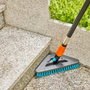 Gardena Cepillo de Cerdas Duras Triangular Flex Cleansystem Gris / Azul