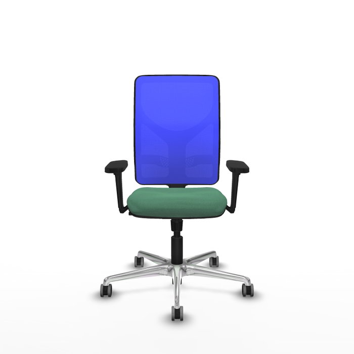 PIQUERAS Y CRESPO Silla de oficina Motilla con mecanismo Sincro, Verde esmeralda y Azul PIQUERAS Y CRESPO Silla de oficina Motilla con mecanismo Sincro, Verde esmeralda y Azul