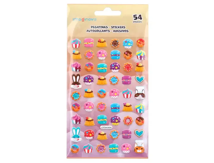 Imaginovo Pegatinas Magic Dreams Dulces con Relieve 190x105 mm Blister Imaginovo Pegatinas Magic Dreams Dulces con Relieve 190x105 mm Blister