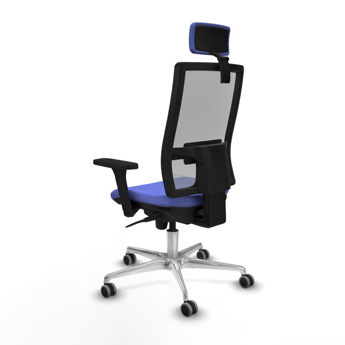 PIQUERAS Y CRESPO Silla de oficina Horna con Mecanismo Sincro Azul claro y Gris PIQUERAS Y CRESPO Silla de oficina Horna con Mecanismo Sincro Azul claro y Gris