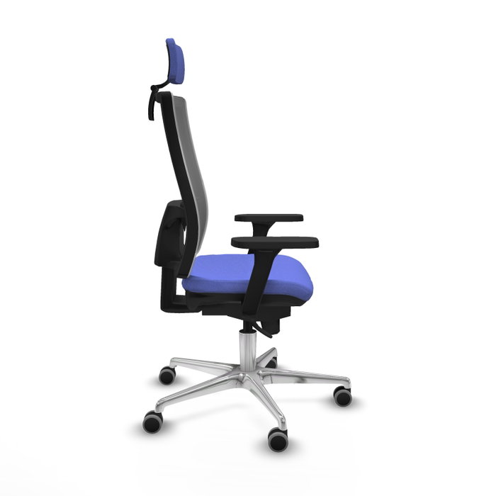 PIQUERAS Y CRESPO Silla de oficina Horna con Mecanismo Sincro Azul claro y Gris PIQUERAS Y CRESPO Silla de oficina Horna con Mecanismo Sincro Azul claro y Gris