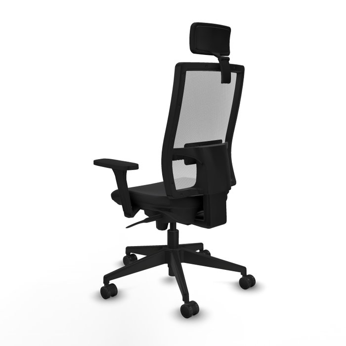 PIQUERAS Y CRESPO Silla de oficina Horna con mecanismo Sincro, Negro y Blanco PIQUERAS Y CRESPO Silla de oficina Horna con mecanismo Sincro, Negro y Blanco