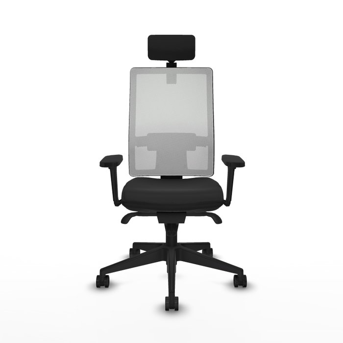 PIQUERAS Y CRESPO Silla de oficina Horna con mecanismo Sincro, Negro y Blanco PIQUERAS Y CRESPO Silla de oficina Horna con mecanismo Sincro, Negro y Blanco