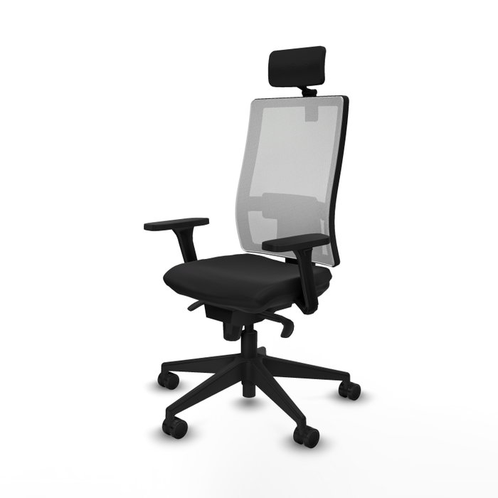 PIQUERAS Y CRESPO Silla de oficina Horna con mecanismo Sincro, Negro y Blanco PIQUERAS Y CRESPO Silla de oficina Horna con mecanismo Sincro, Negro y Blanco