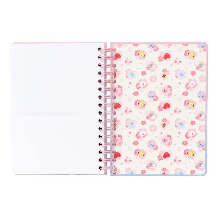 ERIK Cuaderno A5 Sakura BT21 Tapa Dura 90 Hojas Wire-o Con Bolsillo Interior Cierre Banda Elástica ERIK Cuaderno A5 Sakura BT21 Tapa Dura 90 Hojas Wire-o Con Bolsillo Interior Cierre Banda Elástica