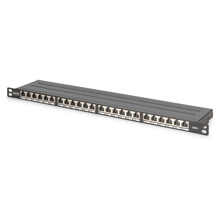 Digitus Patchpanel 0.5HE 24-Port Cat6 Blindado RJ-45 8P8C Digitus Patchpanel 0.5HE 24-Port Cat6 Blindado RJ-45 8P8C