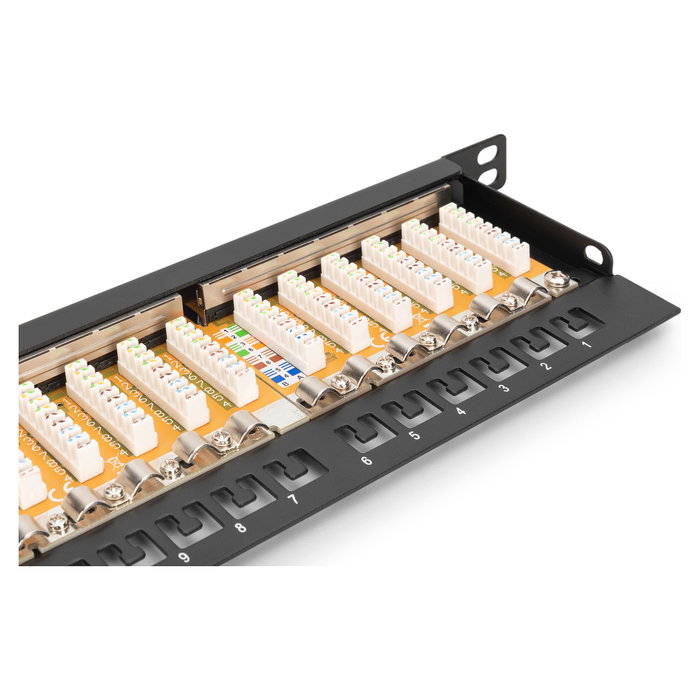 Digitus Patchpanel 0.5HE 24-Port Cat6 Blindado RJ-45 8P8C Digitus Patchpanel 0.5HE 24-Port Cat6 Blindado RJ-45 8P8C