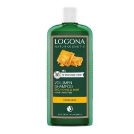 LOGONA Champu Volumen Miel-Cerveza 250 Ml Bio para Cabello Frágil y Fino