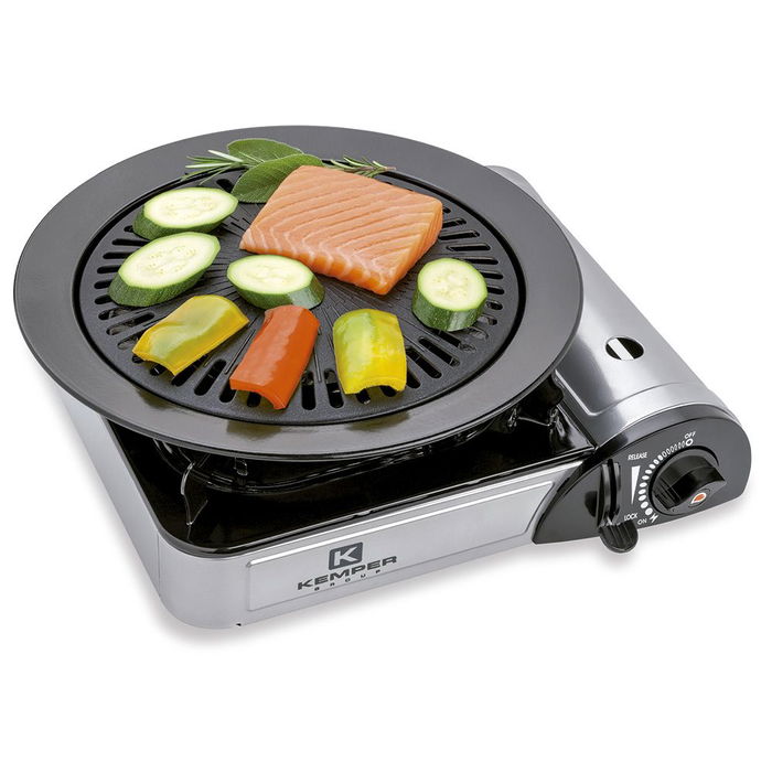 Kemper Plancha Antiadherente para Cocina Portátil ø31 x 4 cm