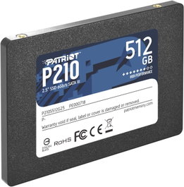 Patriot P210 SSD 512GB SATA 3 2.5 Pulgadas Unidad de Estado Sólido Interna