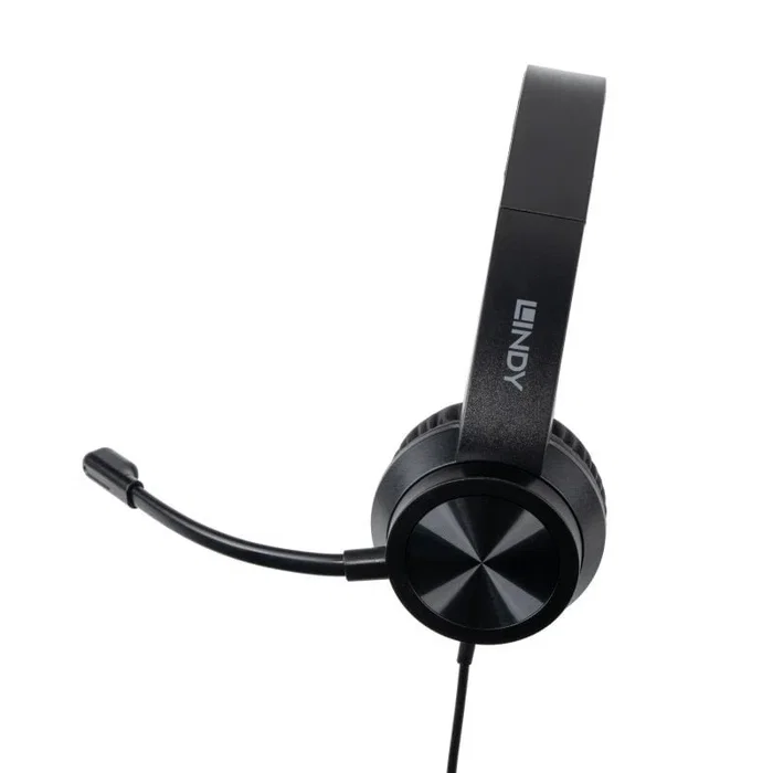 Lindy 20439 Auriculares de Diadema USB Tipo C Negro