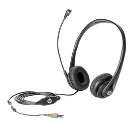 HP Auriculares Business Headset v2, Comodidad y Conectividad para PC, Micrófono Ajustable