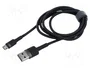 Baseus Cafule USB a microUSB 2.4A 1m gris y negro