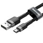 Baseus Cafule USB a microUSB 2.4A 1m gris y negro