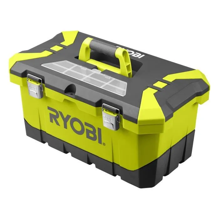 Ryobi Amoladora Angular 125 mm - 800 W - Con Caja de Herramientas y 6 Discos