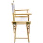 Home Deco Factory Silla Director "Artiste" Madera y Tela Plegable Estilo Cine 54x40x87 cm