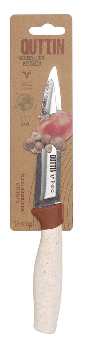 Quttin Cuchillo Multiusos Filo 13 cm Terra (36 Unidades)