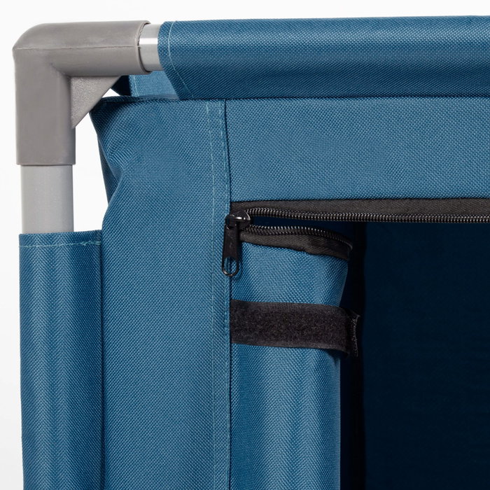 Aktive Armario plegable de camping azul con estructura de acero