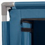 Aktive Armario plegable de camping azul con estructura de acero