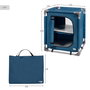 Aktive Armario plegable de camping azul con estructura de acero