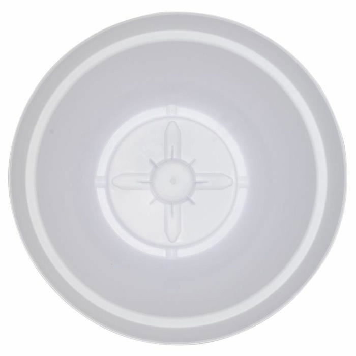 Riviera Bote Soleilla ROND 50 Blanco con Sistema de Retención de Agua, Redondo, 100% Reciclable, Fabricación Francesa Riviera Bote Soleilla ROND 50 Blanco con Sistema de Retención de Agua, Redondo, 100% Reciclable, Fabricación Francesa