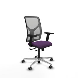PIQUERAS Y CRESPO Silla de oficina Motilla con mecanismo Sincro/Traslack, Morado y Gris