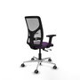 PIQUERAS Y CRESPO Silla de oficina Motilla con mecanismo Sincro/Traslack, Morado y Gris