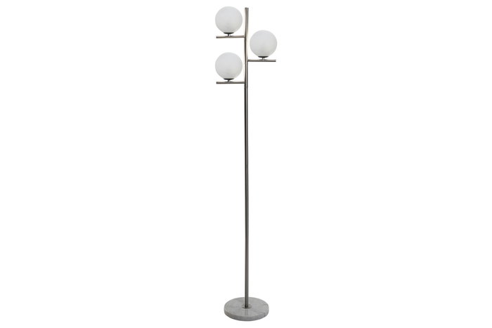 DKD Home Decor Lámpara de Pie de Mármol y Cristal con Bola DKD Home Decor Lámpara de Pie de Mármol y Cristal con Bola