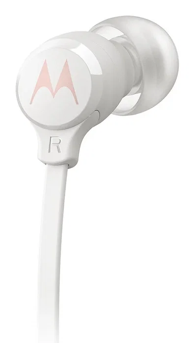 Motorola Earbuds 3C-S White - Auriculares Intrauditivos con Cable USB Type-C, Micrófono Integrado, Control en Línea, Cable Plano Antienredos, Sonido HD, Blanco