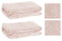 DKD Home Decor Plaid Alpino Coral 2 Unidades 133 x 1 x 154 cm