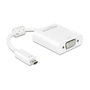 DeLOCK Adaptador micro HDMI-D a VGA con audio blanco