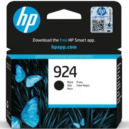 HP Cartucho de Tinta Original 924 Negro, Rendimiento Estándar