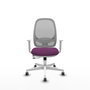 PIQUERAS Y CRESPO Silla de oficina Cilanco con mecanismo Sincro/Traslack Morado y Gris