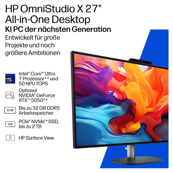 HP OmniStudio X 27-cx0475ng 27 CU7 356H/24GB/1TBSSD/RTX5050/W11 Home
