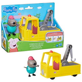 Hasbro F9519 Peppa Pig Remolque del Abuelo Dog Camión Grúa con Figura para Niños +3 Años Juego en Español