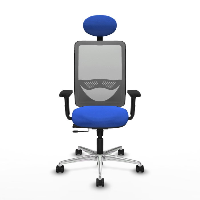 PIQUERAS Y CRESPO Silla de oficina Zulema Azul y Gris PIQUERAS Y CRESPO Silla de oficina Zulema Azul y Gris