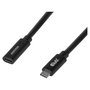 Club 3D Cable de extensión USB-C 40Gbps 1 m Negro