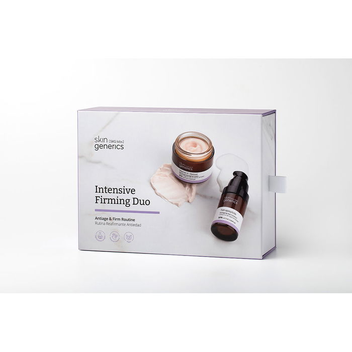 Skin Generics INTENSIVE FIRMING DUO 2 pz - Crema Antienvejecimiento con Vitamina F y Retinol + Contorno de Ojos con Tetrapéptidos