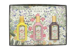 Gucci Flora Gorgeous Miniature Gift Set 5ml Orchid EDP + 5ml Gardenia EDP + 5ml Gardenia Intense EDP