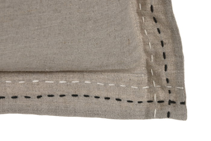 DKD Home Decor Cojín de Lino Natural 50x50 cm