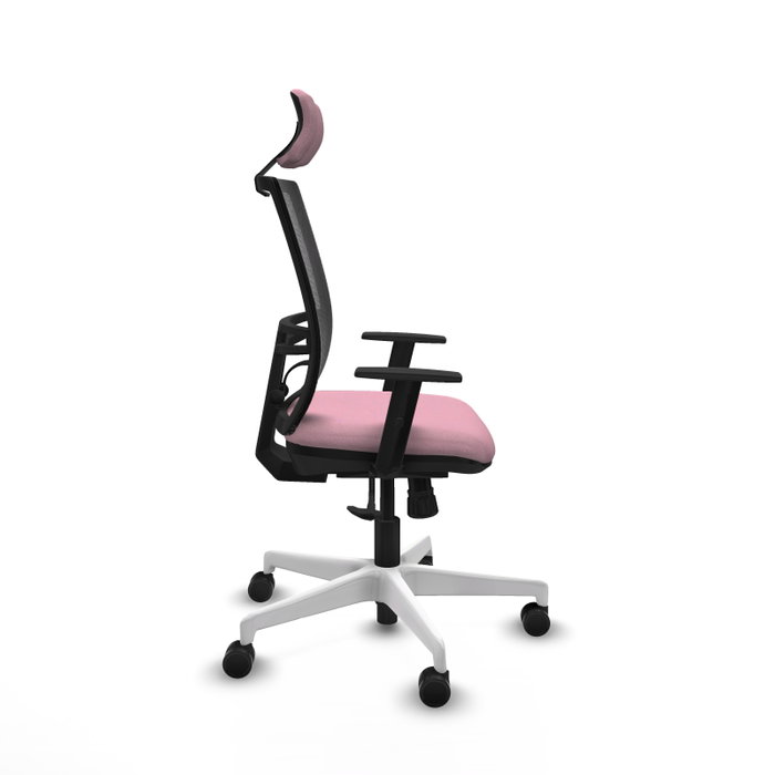 PIQUERAS Y CRESPO Silla de oficina Yunquera Rosa con mecanismo Sincro PIQUERAS Y CRESPO Silla de oficina Yunquera Rosa con mecanismo Sincro
