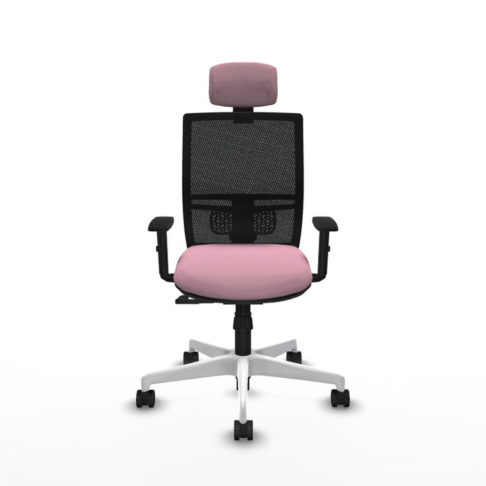 PIQUERAS Y CRESPO Silla de oficina Yunquera Rosa con mecanismo Sincro PIQUERAS Y CRESPO Silla de oficina Yunquera Rosa con mecanismo Sincro