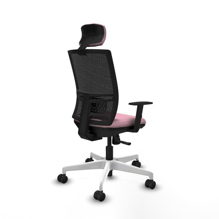PIQUERAS Y CRESPO Silla de oficina Yunquera Rosa con mecanismo Sincro PIQUERAS Y CRESPO Silla de oficina Yunquera Rosa con mecanismo Sincro