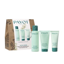 Payot PÂTE GRISE RITUAL ESTUCHE 3 pz, Set de Cuidado Facial con Agua Micelar, Gel Limpiador y Emulsión Hidratante