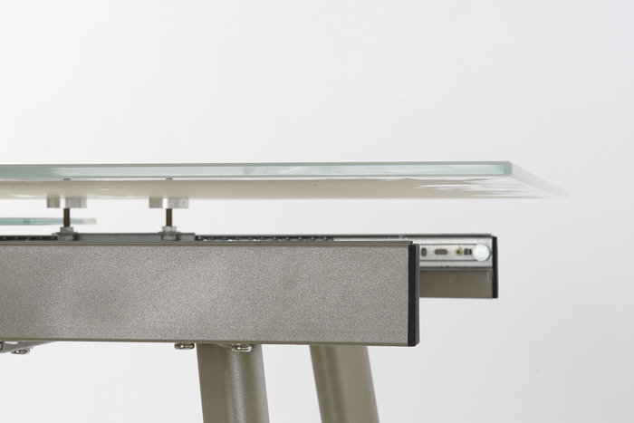 DKD Home Decor Glam Mesa Comedor Metal y Cristal Dorado Blanco 140 x 80 x 76 cm DKD Home Decor Glam Mesa Comedor Metal y Cristal Dorado Blanco 140 x 80 x 76 cm