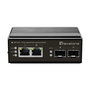LevelOne Switch No Administrado IGP-0432 2 Puertos Gigabit RJ-45 + 2 SFP, PoE+ (30W/Puerto), Presupuesto 60W, 8Gbps, -40 a 75°C